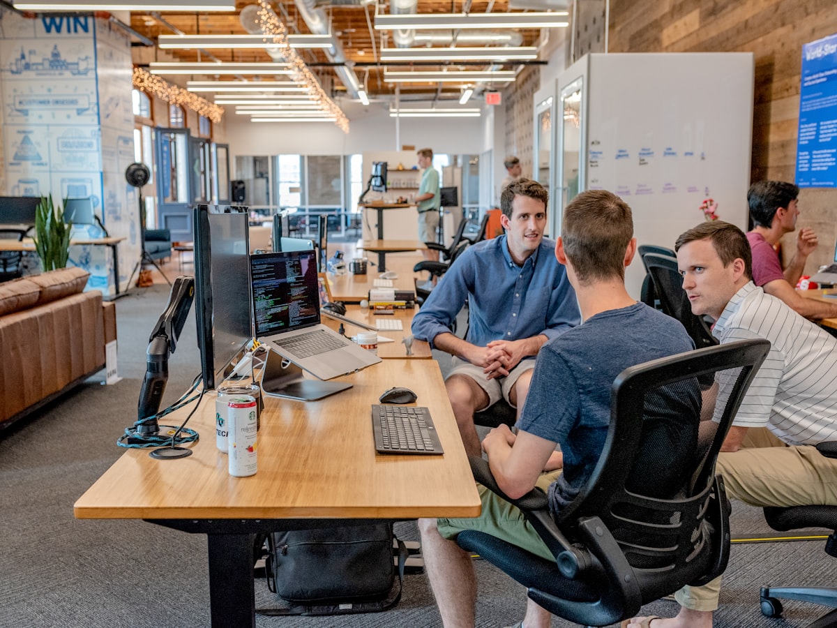 Team collaborating on workflows